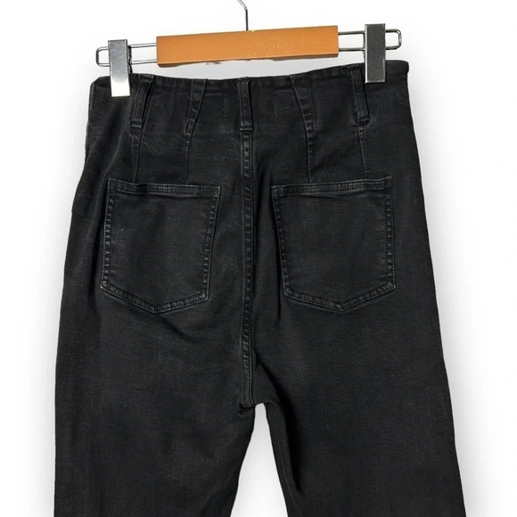 Oak + Fort Faded  Black High Rise Jeans - Picture 4 of 9